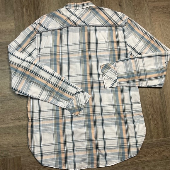BKE Plaid Shirt Mens XL Pastel Long Sleeve Button Up Athletic Fit Casual Western - Picture 2 of 8